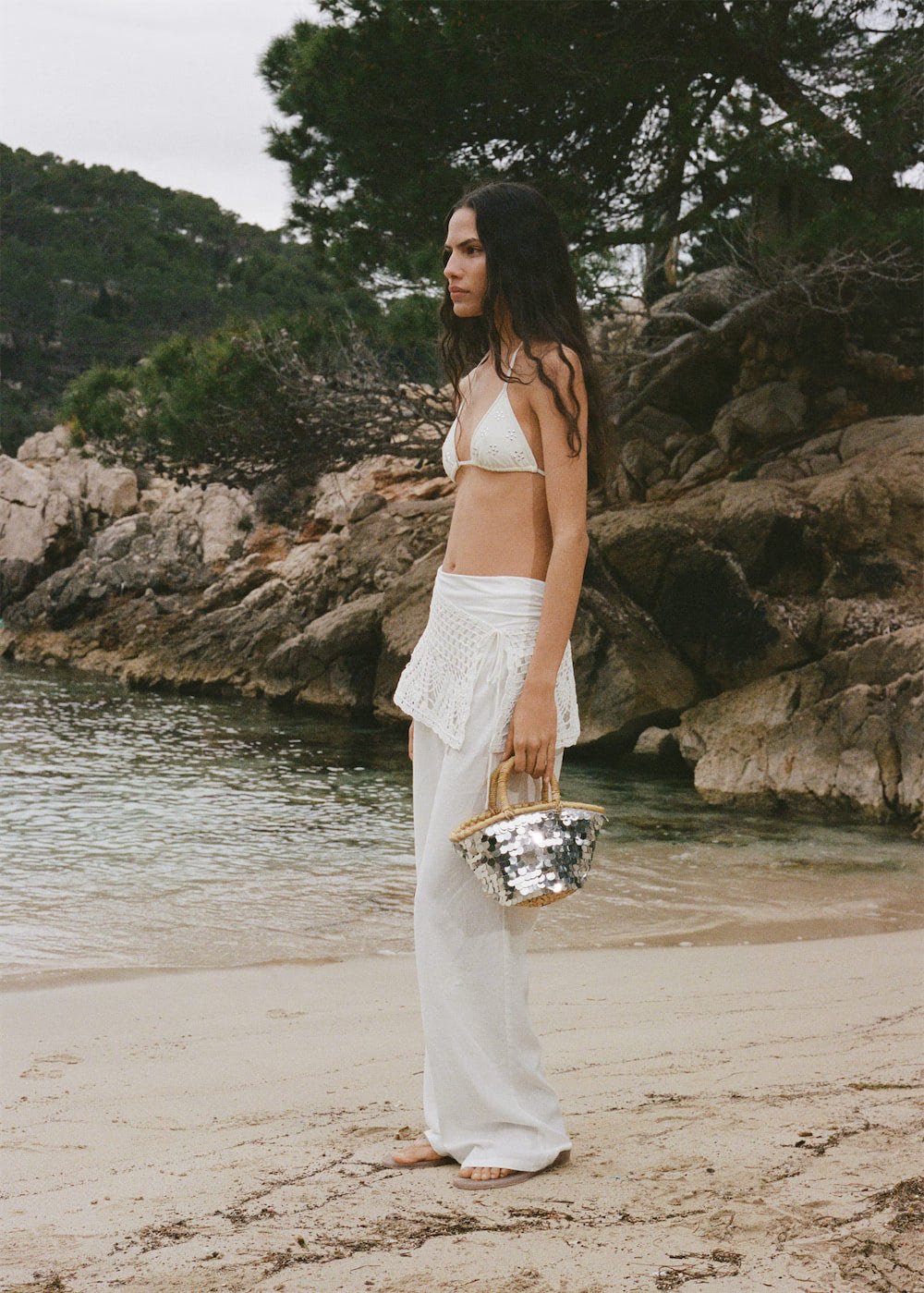 Turtleneck knit sweater